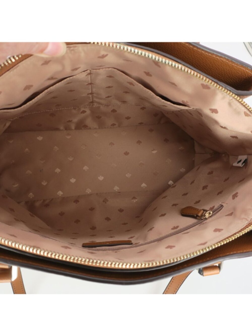 Kate Spade Monet Large Triple Compartment Tote Warm Gingerbread Brown Purse - Picture 5 of 7